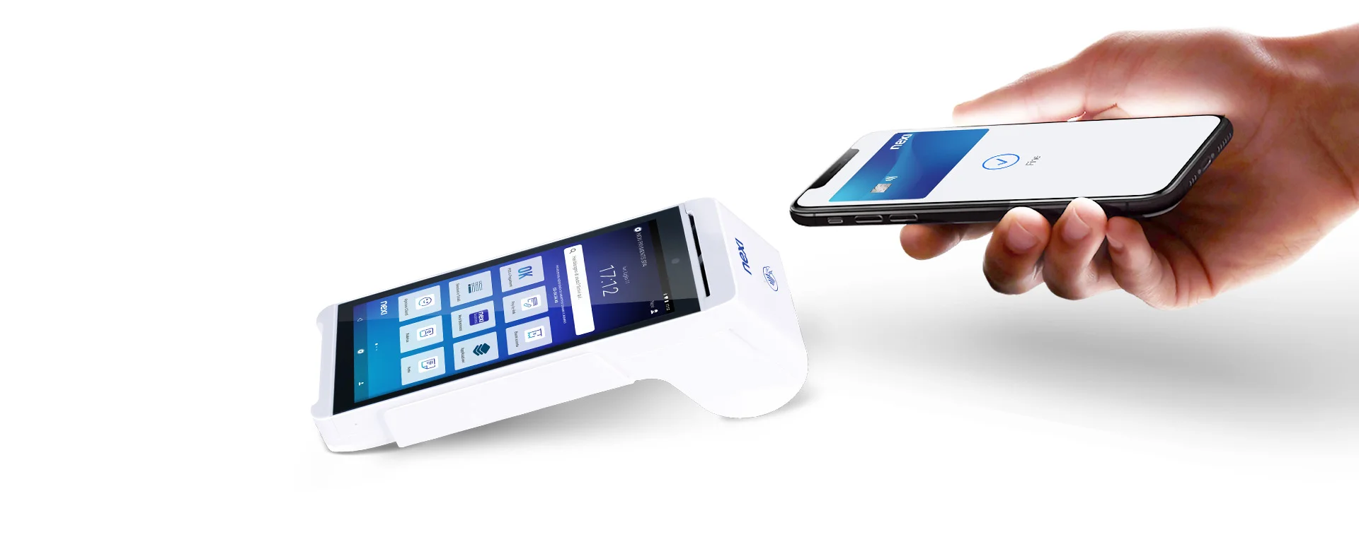 Pagamento contactless su SmartPOS mini Nexi con stampante